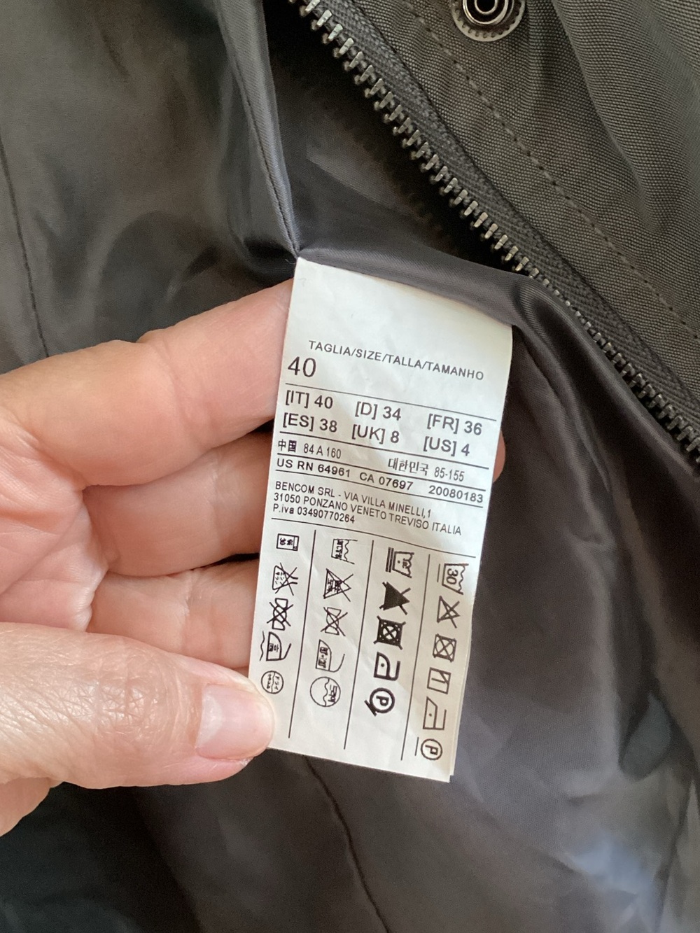 United Colors Of Benetton Womens Charcoal Utility Field Jacket - Picture 2 of 5
